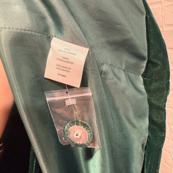 Gibson Latimer NWT Emerald Green Velvet Blazer Long Womens XXL Holiday Christmas - Picture 8 of 13
